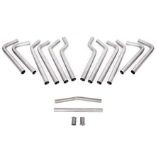 Load image into Gallery viewer, YIKATOO®  Universal 2.5&quot; 16-Piece Mandrel-Bent Tube Dual Exhaust Pipe Kit Stainless-junior
