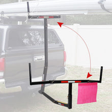 Load image into Gallery viewer, Kojem 2-in-1 Pickup Truck SUV Bed Hitch Adjustable Extender Extension Foldable Rack with 2" Hitch Receiver, Suitable for Ladder, Canoe, Boat, Kayak, and Lumber Carrying, Adjustable Height from 8" to 17