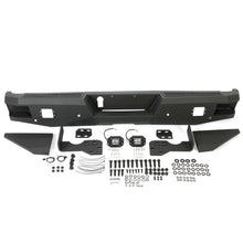 Load image into Gallery viewer, YIKATOO® Off-road Rear Bumper Compatible with 2014-2021 Toyota Tundra 2WD/4WD with 2 LED Lights Powder Coated Steel -junior