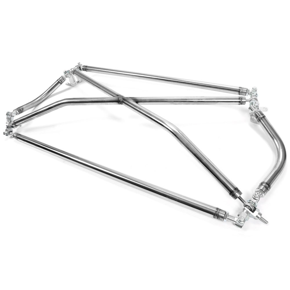 YIKATOO® C Pillar X Brace Cross Strut Bar Rear Trunk Suspension Compatible with 1996-2000 Honda Civic EK9 Stainless Steel -junior