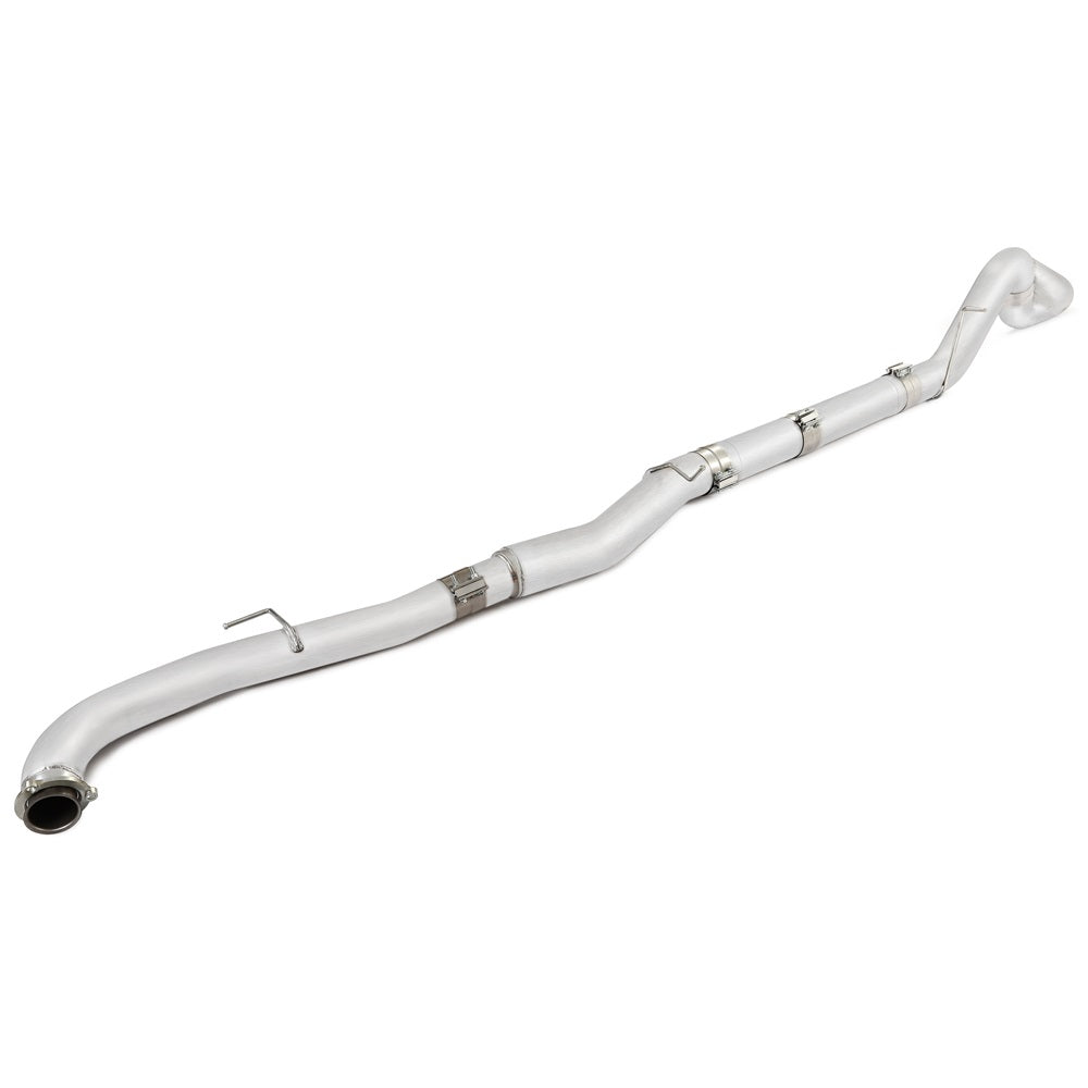 YIKATOO® 5 Inches DOWNPIPE BACK SINGLE ALUMINIZED NO MUFF 2015-2016 Sierra Silverado 2500/3500 6.6L DURAMAX-junior