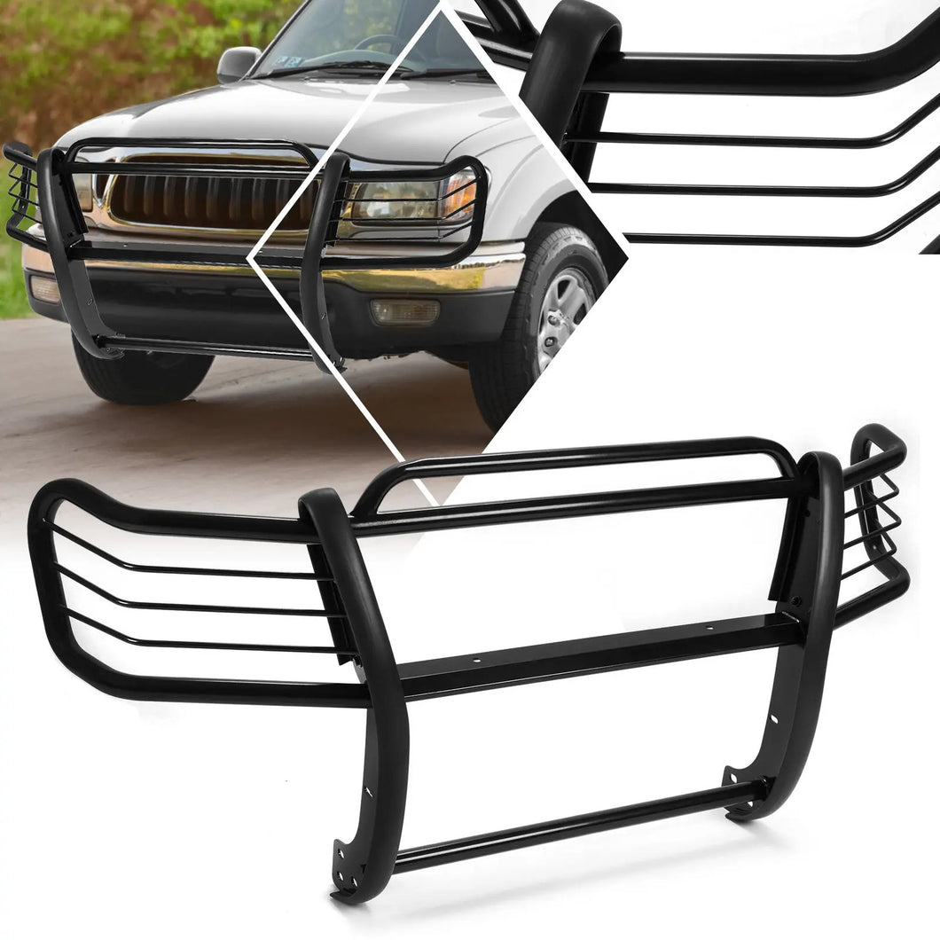 Kojem Front Bumper Grill Brush Guard Light Protector  for 1998-2004 Toyota Tacoma Steel