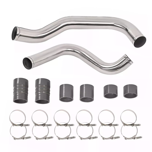 Polished 3 Inches Intercooler Pipe & Boot Kit For Ford 7.3L 1999.5-2003 Powerstroke-junior