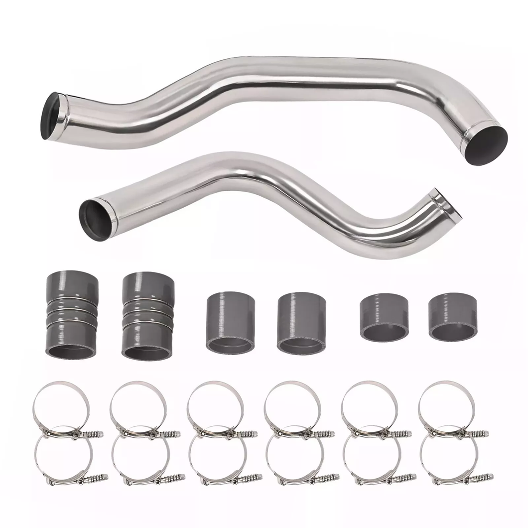 Polished 3 Inches Intercooler Pipe & Boot Kit For Ford 7.3L 1999.5-2003 Powerstroke-junior