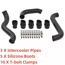 Load image into Gallery viewer, 3 Inches Polished Intercooler Pipe &amp;Boot Kit For 2011-2016 GMC CHEVY 6.6L LML Duramax-junior