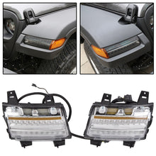 Load image into Gallery viewer, YIKATOO® Clear LED Fender Daytime Running Turn Signal Lights For 2018-2020 Jeep Wrangler JL -junior