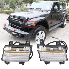 Load image into Gallery viewer, YIKATOO® Clear LED Fender Daytime Running Turn Signal Lights For 2018-2020 Jeep Wrangler JL -junior