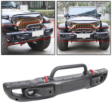 Load image into Gallery viewer, YIKATOO® Front Bumper for 2018-2020 Jeep Wrangler JL Rubicon &amp;2020 Gladiator w/LED Fog Lights -  junior
