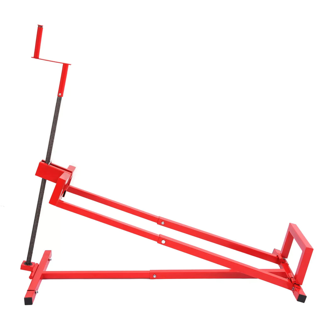 Lawn Mower Lift Jack Universal Fit for Ride on Lawn Mowers Garden Tractors Adjustable Telescopic Maintenance Jack Lifting Platform with Manual Handle