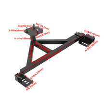 Load image into Gallery viewer, YIKATOO® Tire Carrier Mount w/Drop Down Option Compatible with All Hummer H2 Black -junior