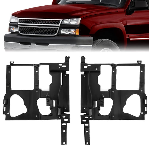 KOJEM Headlight Housing Bracket Pair, Fit for 1999-2006 Chevy Chevrolet Silverado Suburban Tahoe GMC Sierra Yukon, Left & Right Side, for GM1221121, GM1221122