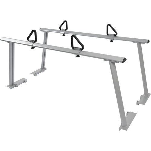 KOJEM Truck Ladder Rack Universal Extendable Pick-Up Truck Bed Two-Bar Cargo Rack 1,000 lbs Capacity for Lumber, Ladder, Kayak