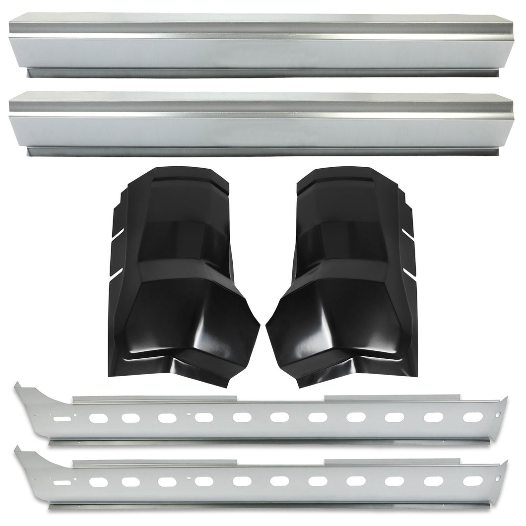 YIKATOO® Outer Inner Rocker Panels& Cab Corner For 2002-2008 Dodge Ram 1500/2500 Quad Cab -junior