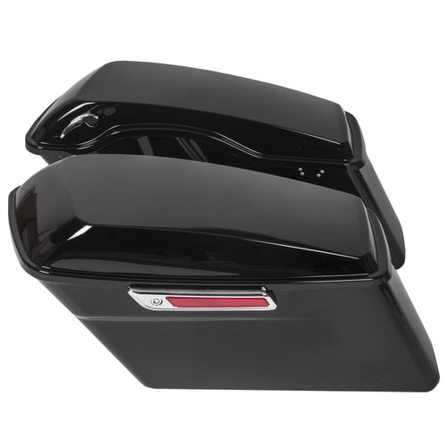 Kojem Tour Hard Saddle Bags - Vivid Black Saddlebags for Harley Road King Glide 1993-2013