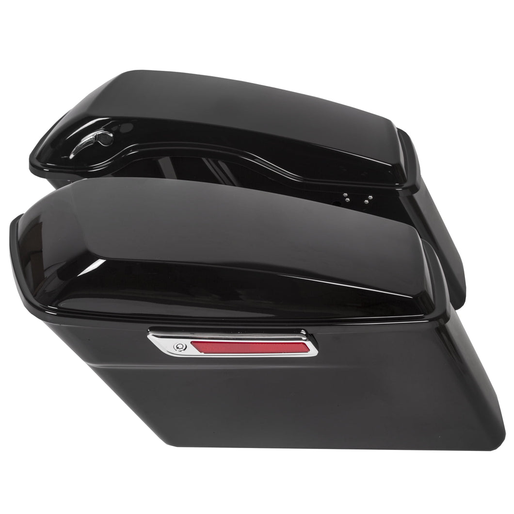 Kojem Tour Hard Saddle Bags - Vivid Black Saddlebags for Harley Road King Glide 1993-2013
