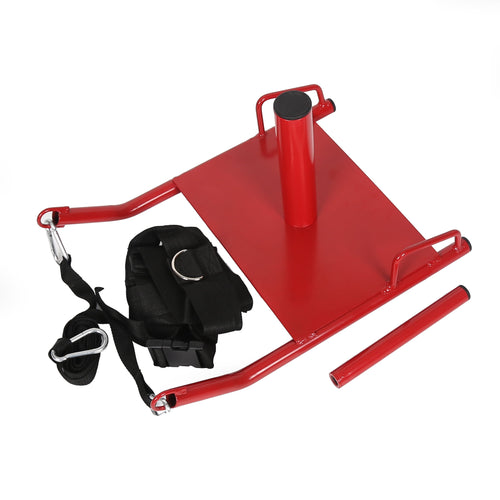 Kojem Fitness Sled Training Sled with Padded Harness for Athletic Exercise and Speed Improvement - Weighted Drag Sport Power Sled for Trading Power Running