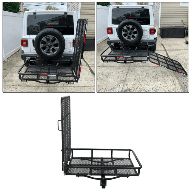 Kojem Electric Wheelchair Scooter Hitch Mount Folding Carrier Rack wit ...
